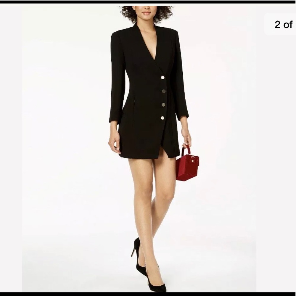 Bardot Women's Black Olivia Blazer Jacket Dress